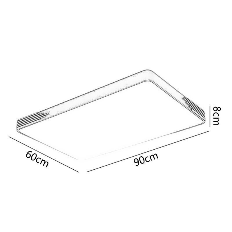 Plafonnier encastré moderne Plafonnier rectangulaire