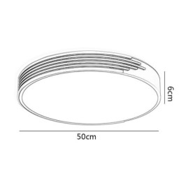 Plafonnier encastré moderne, lampe d'éclairage circulaire