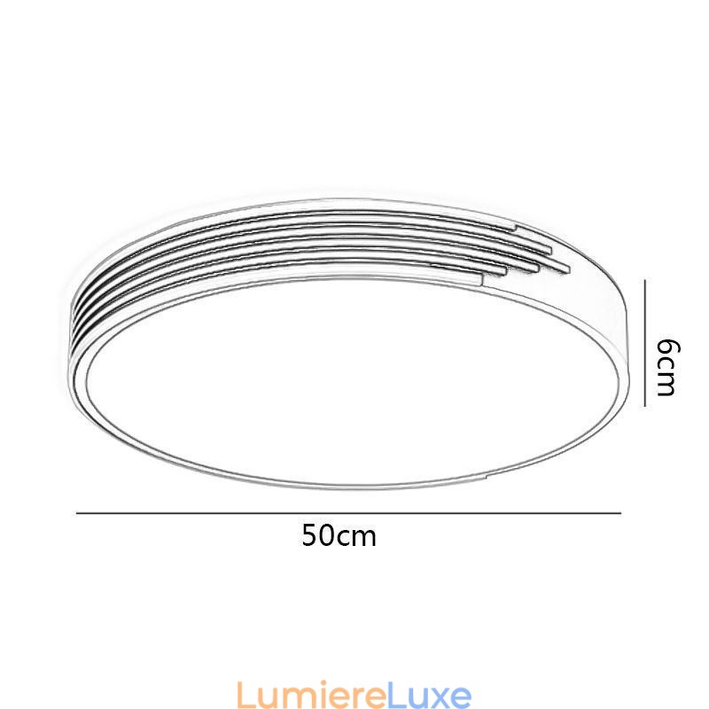 Plafonnier encastré moderne, lampe d'éclairage circulaire