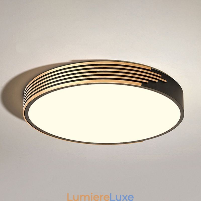 Plafonnier encastré moderne, lampe d'éclairage circulaire