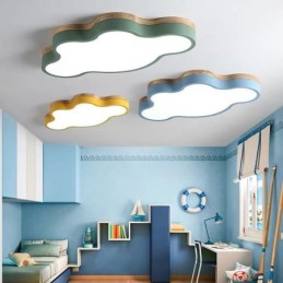 Plafonnier moderne et créatif en acrylique en forme de nuage pour enfants