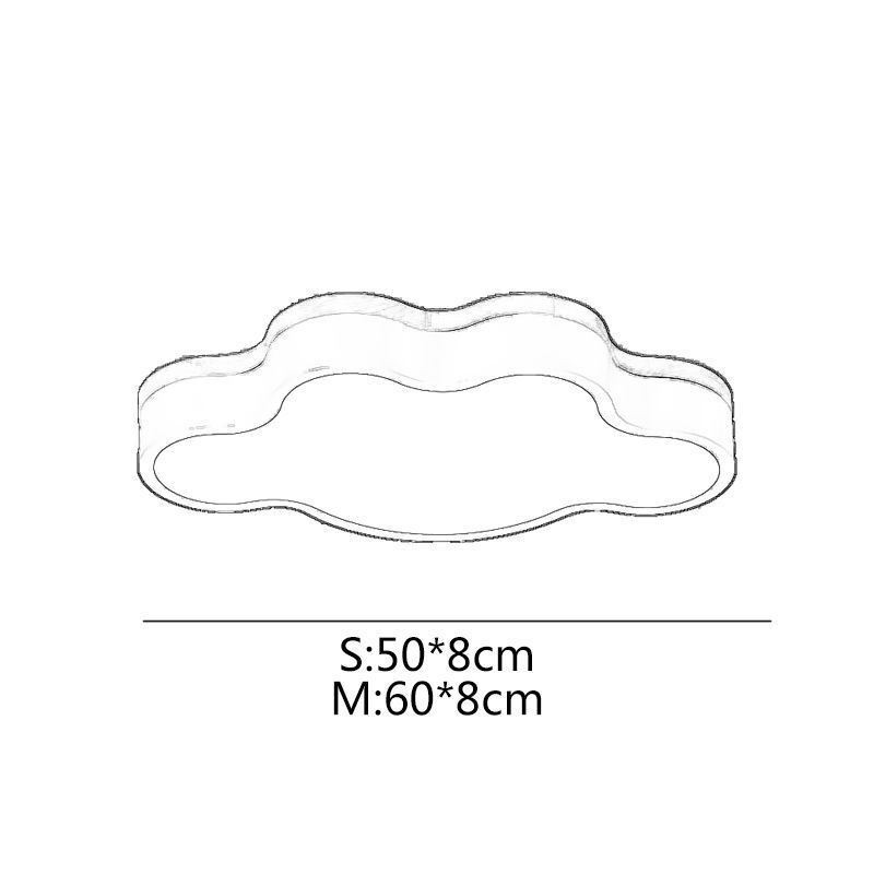 Plafonnier moderne et créatif en acrylique en forme de nuage pour enfants