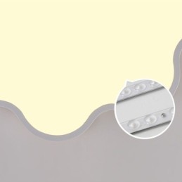 Plafonnier moderne et créatif en acrylique en forme de nuage pour enfants