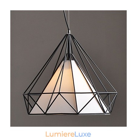 Lustre 1 lumière simple et artistique en acier inoxydable plaqué Lustre 1 lumière simple et artistique en acier inoxydable plaqué