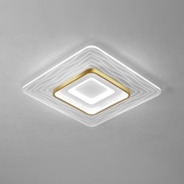 Plafonnier encastré minimaliste en acrylique ultra-mince