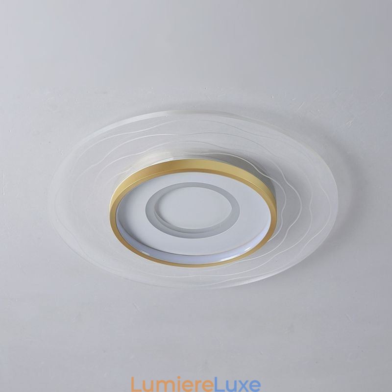 Plafonnier encastré minimaliste en acrylique ultra-mince