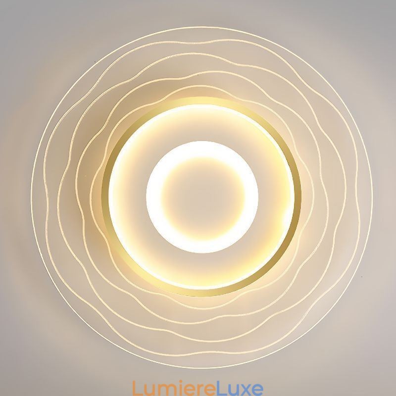 Plafonnier encastré minimaliste en acrylique ultra-mince