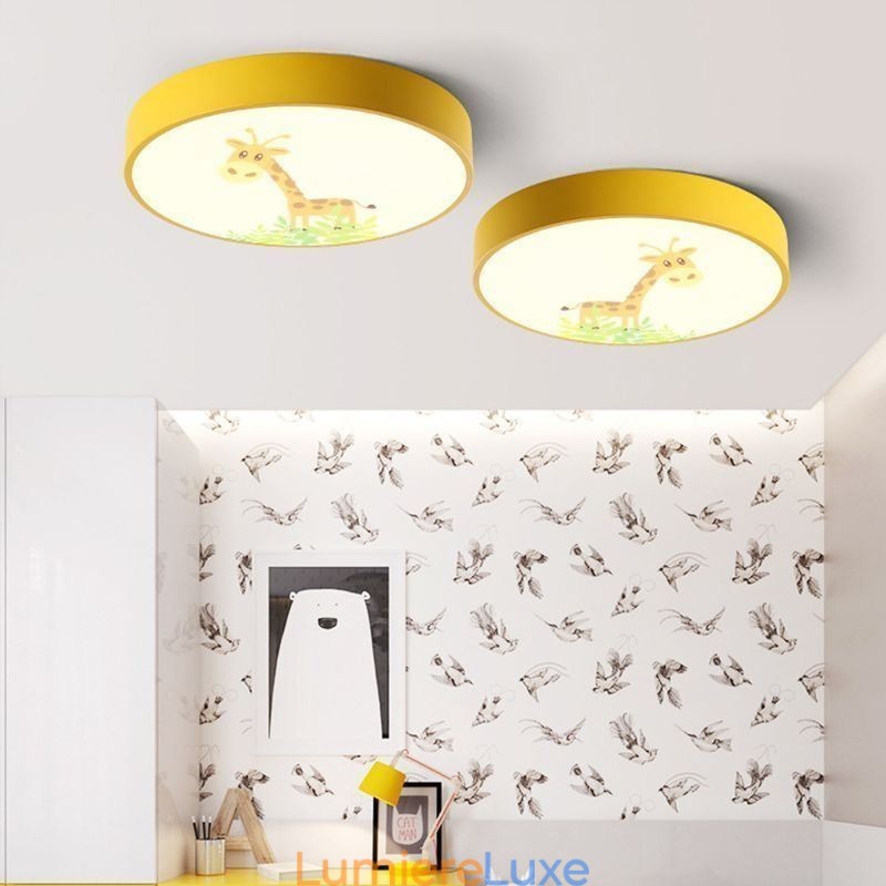 Plafonnier pour enfants avec motif animalier et dessin animé