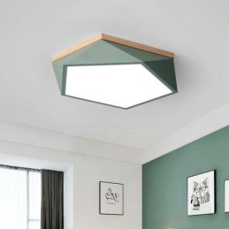 Plafonnier moderne en forme de diamant, design à intensité variable, montage encastré