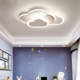 Plafonnier encastré en forme de nuage en acrylique moderne et créatif