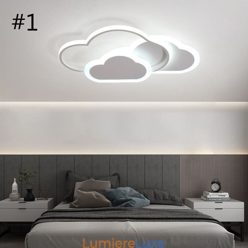 Plafonnier encastré en forme de nuage en acrylique moderne et créatif