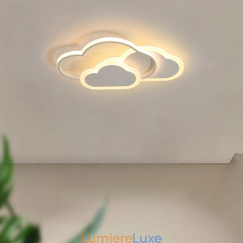 Plafonnier encastré en forme de nuage en acrylique moderne et créatif