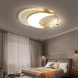 Plafonnier moderne à intensité variable en forme de lune, 36 W