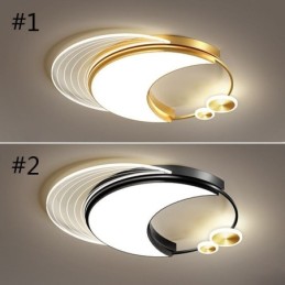 Plafonnier moderne à intensité variable en forme de lune, 36 W