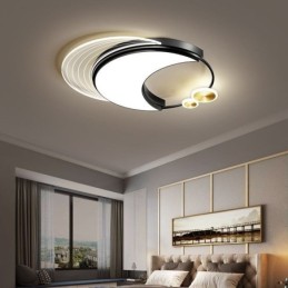 Plafonnier moderne à intensité variable en forme de lune, 36 W