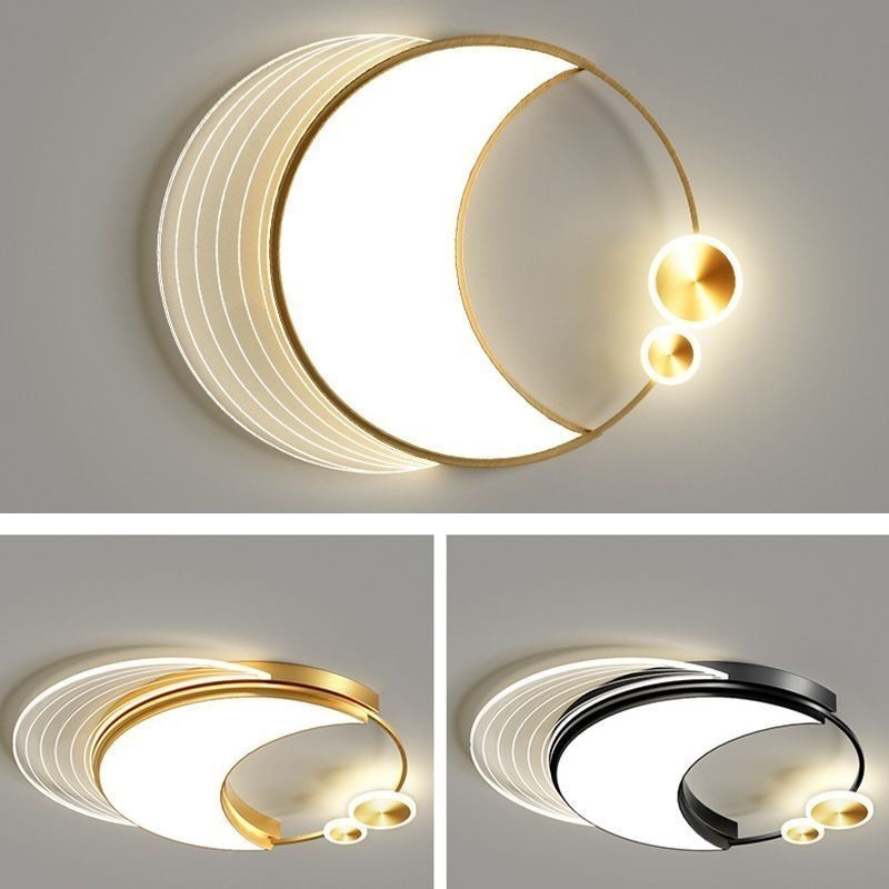 Plafonnier moderne à intensité variable en forme de lune, 36 W