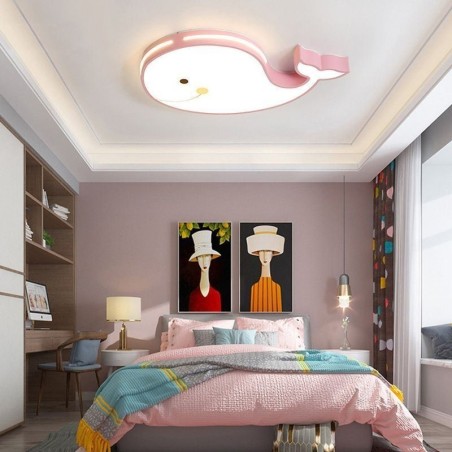 Plafonnier à intensité variable à motif dauphin, luminaire de plafond créatif pour enfants Plafonnier à intensité variable à motif dauphin, luminaire de plafond créatif pour enfants