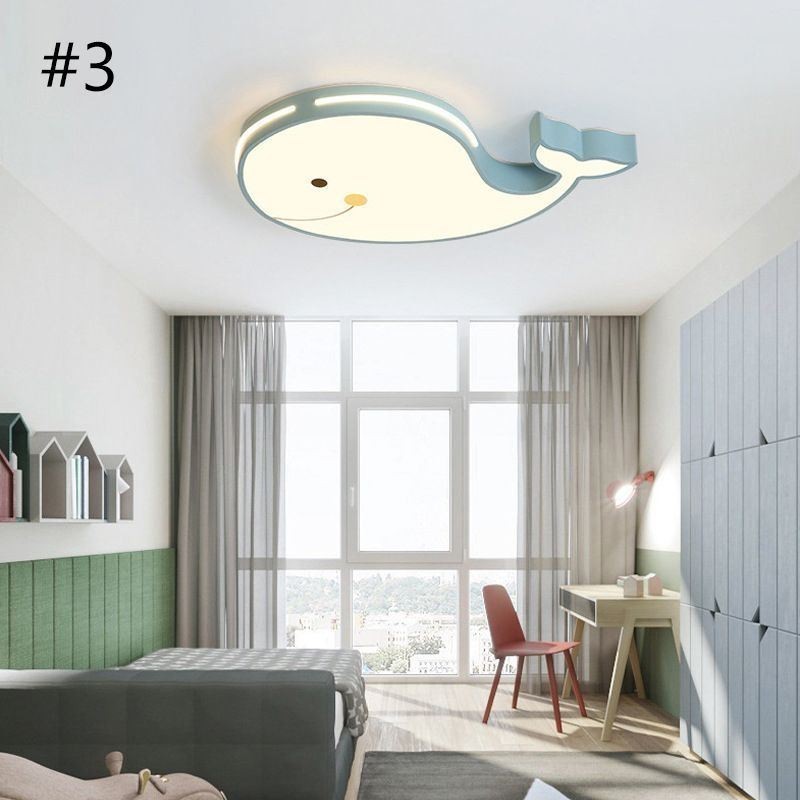 Plafonnier à intensité variable à motif dauphin, luminaire de plafond créatif pour enfants