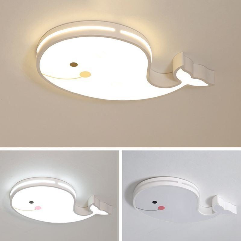 Plafonnier à intensité variable à motif dauphin, luminaire de plafond créatif pour enfants