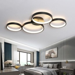 Plafonnier 7200LM 4 anneaux luminaire
