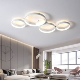 Plafonnier 7200LM 4 anneaux luminaire