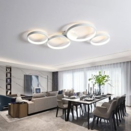 Plafonnier 7200LM 4 anneaux luminaire