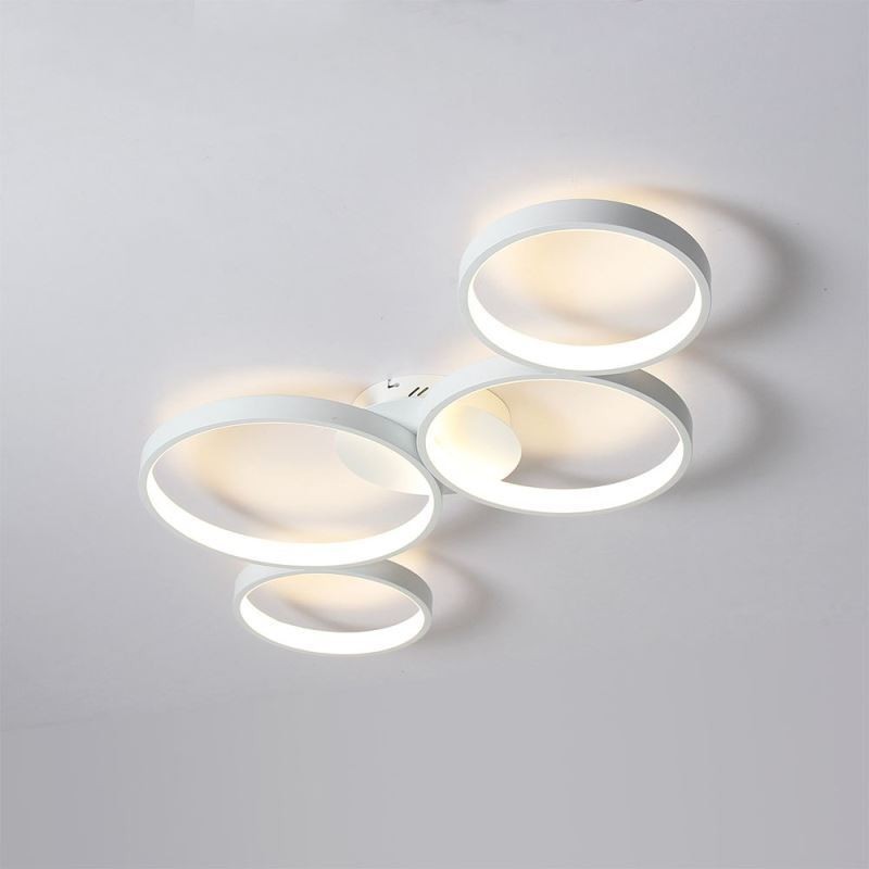 Plafonnier 7200LM 4 anneaux luminaire