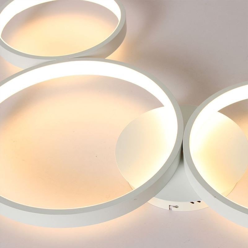 Plafonnier 7200LM 4 anneaux luminaire