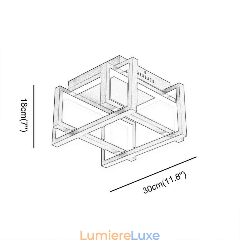 Plafonnier intelligent WiFi encastré