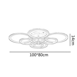 Plafonnier à intensité variable, lampe de plafond moderne à encastrer