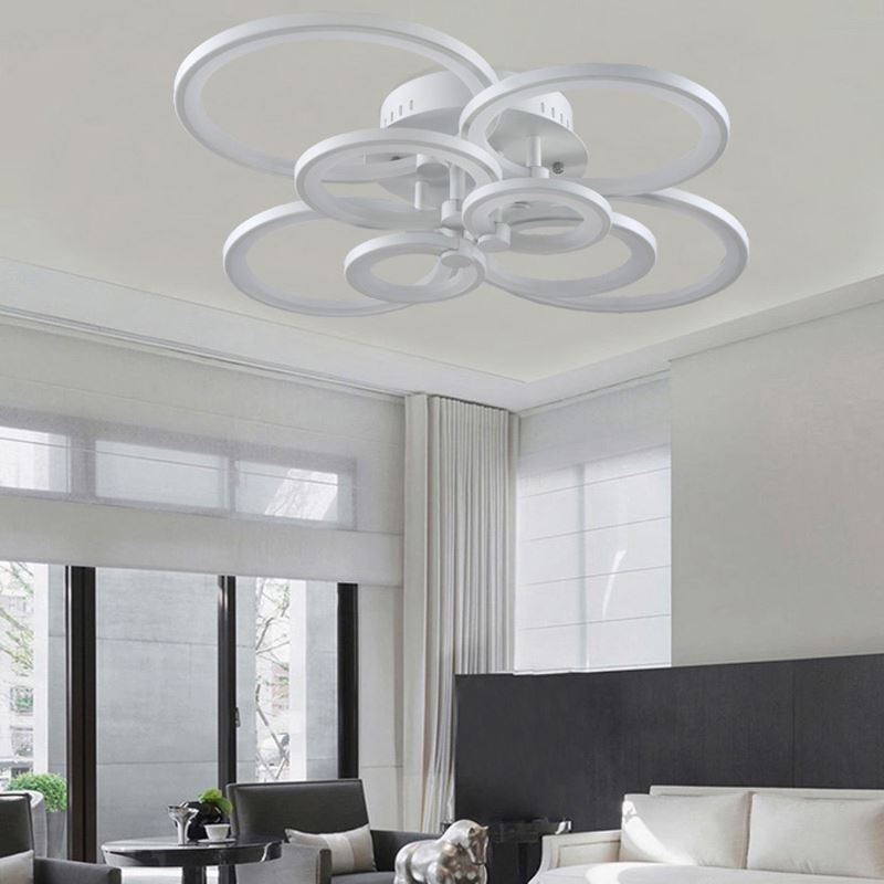 Plafonnier à intensité variable, lampe de plafond moderne à encastrer