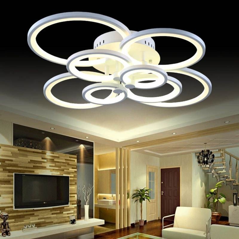 Plafonnier à intensité variable, lampe de plafond moderne à encastrer
