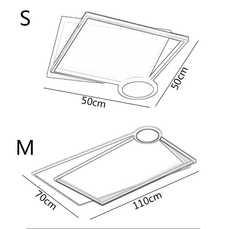 Plafonnier minimaliste encastré