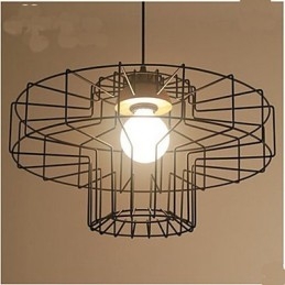 Lustre en fer à une tête Lustre rétro en maille