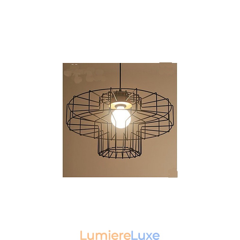 Lustre en fer à une tête Lustre rétro en maille