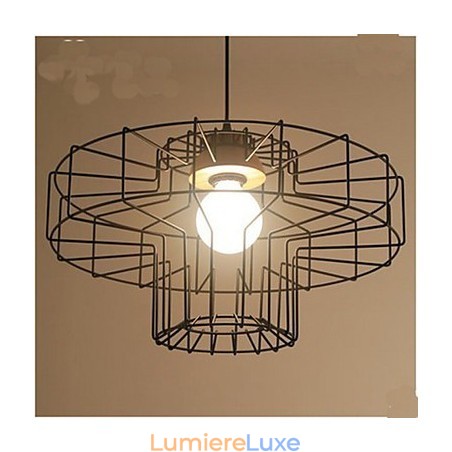 Lustre en fer à une tête Lustre rétro en maille Lustre en fer à une tête Lustre rétro en maille