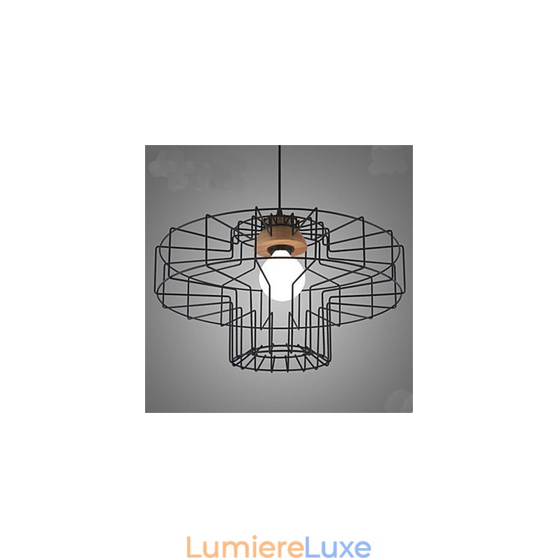 Lustre en fer à une tête Lustre rétro en maille