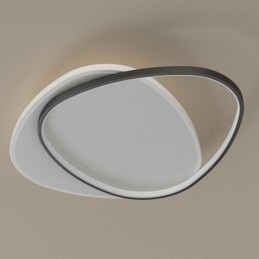 Plafonnier encastré à double triangle