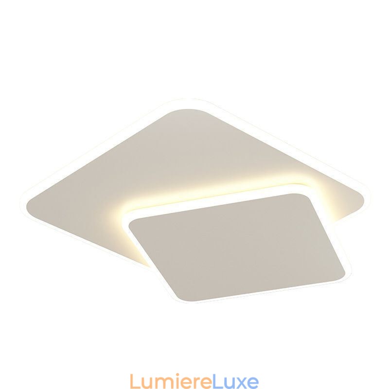 Plafonnier double carré encastré