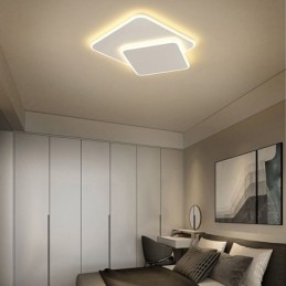 Plafonnier double carré encastré