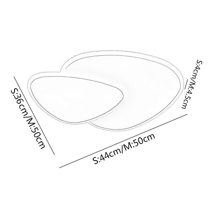 Plafonnier encastré à double triangle