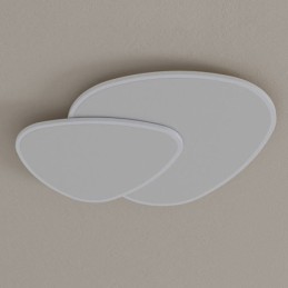 Plafonnier encastré à double triangle