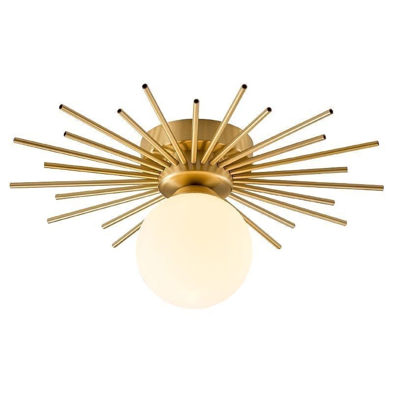 Plafonnier moderne à 1 lumière, forme globe, luminaire encastré