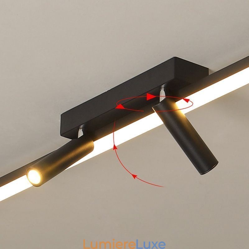 Spot linéaire en acrylique à encastrer au plafond