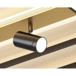 Plafonnier encastré géométrique en acrylique avec projecteur