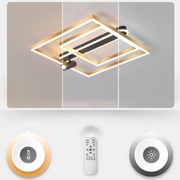 Plafonnier encastré en acrylique minimaliste avec projecteur