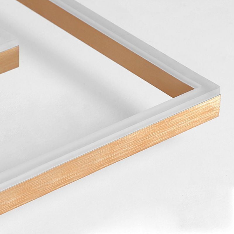 Plafonnier encastré en acrylique minimaliste avec projecteur