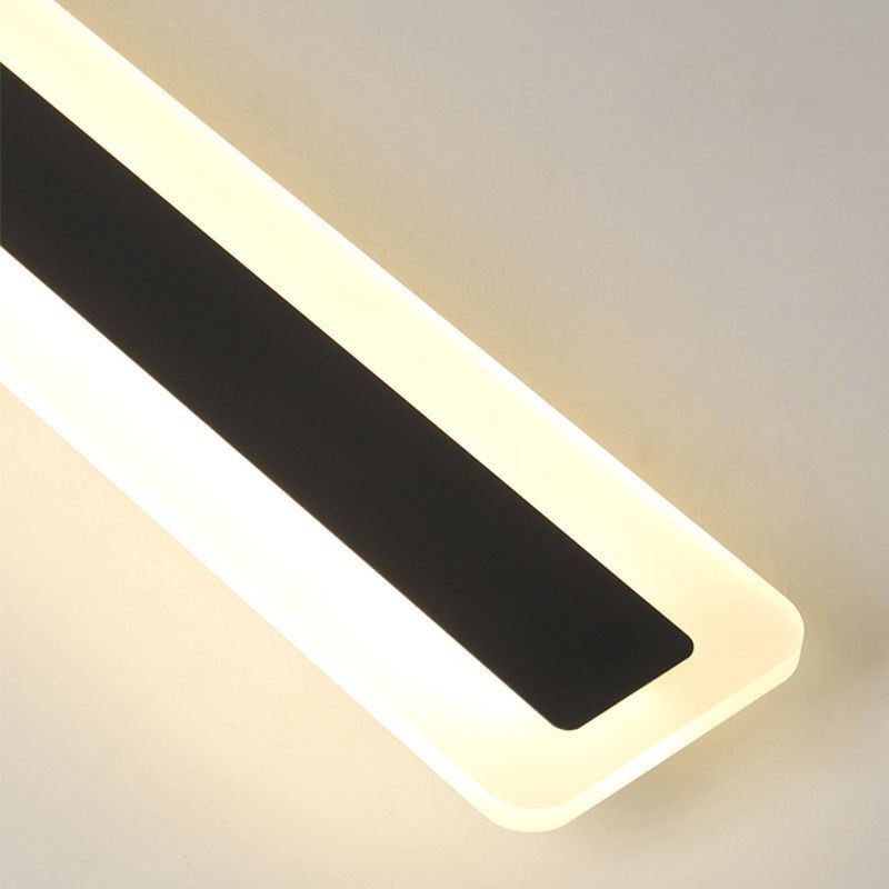 Plafonnier linéaire encastré en acrylique avec projecteur