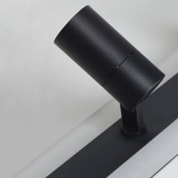Plafonnier linéaire encastré en acrylique avec projecteur