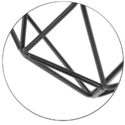 Plafonnier encastré en forme de diamant